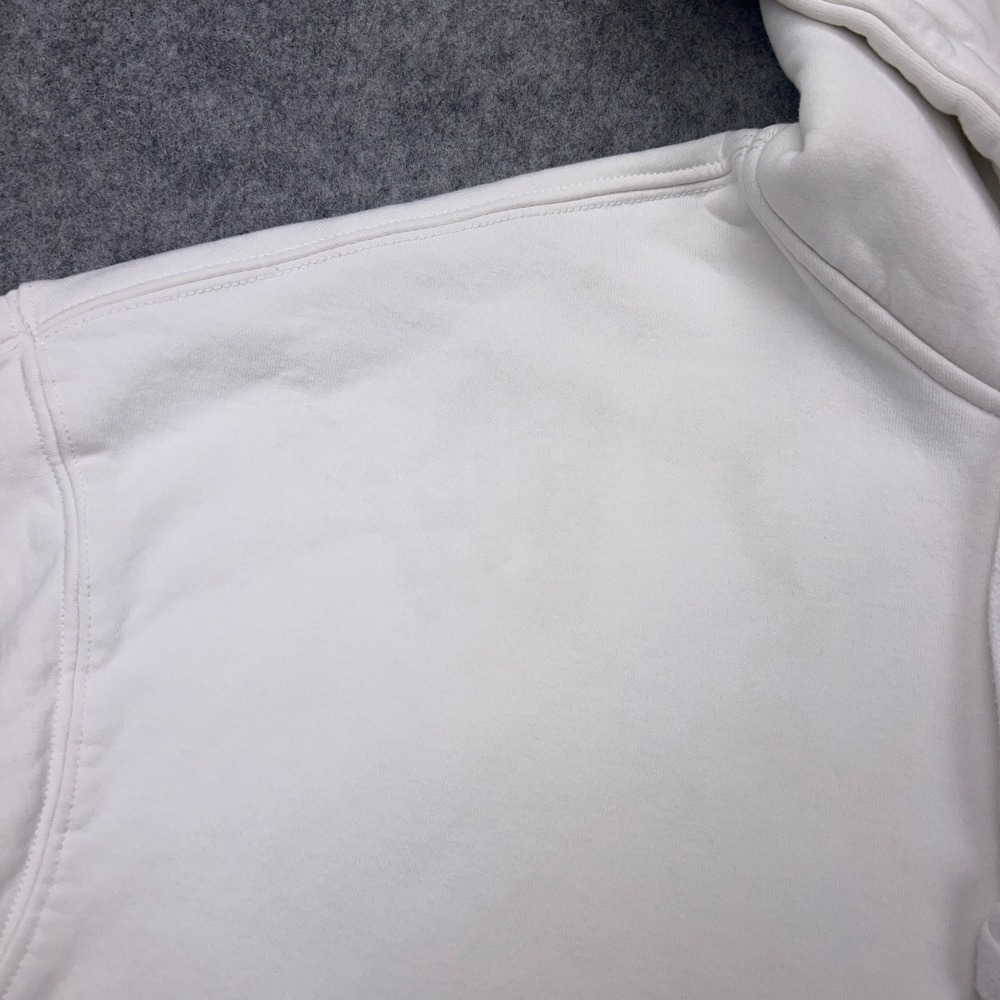 Prod Bldg Hoodie Womens XL White Japanese Chinese‎ Hooded Pullover Sweatshirt - Picture 8 of 13